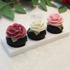 立體玫瑰花造型(小)杯子蛋糕3入裝 - Felicitas Pâtissérie