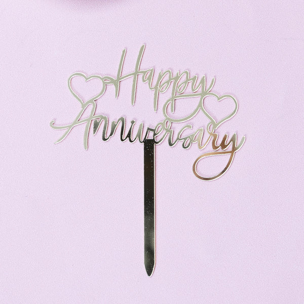 整顆蛋糕壓克力插牌_Happy Anniverday