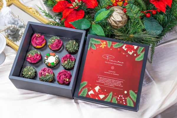 九入耶誕花園迷你杯子蛋糕禮盒