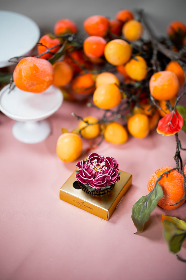 春花納福|單入大杯花藝杯子蛋糕