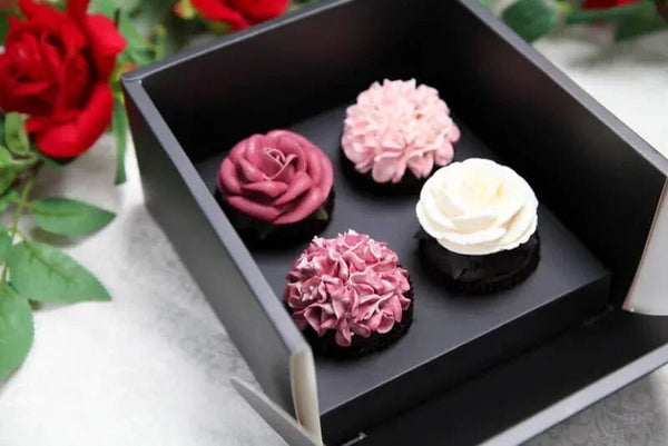 玫滿禮盒 - 杯子蛋糕(大)四入禮盒組 - Felicitas Pâtissérie