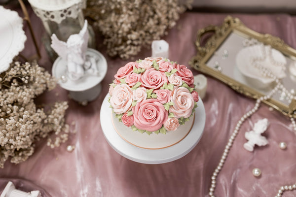 玫瑰圓舞曲 - 標準版(六吋) - Felicitas Pâtissérie 精品蛋糕|台北最美的花蛋糕