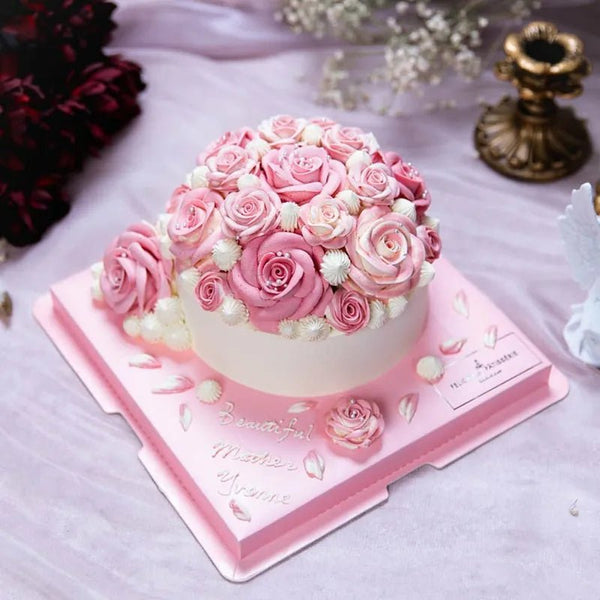 粉色玫瑰 - 粉紅精裝版(六吋) - Felicitas Pâtissérie