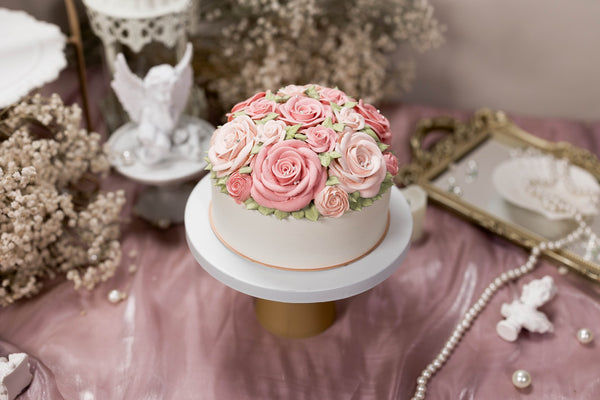 玫瑰圓舞曲 - 標準版(六吋) - Felicitas Pâtissérie 精品蛋糕|台北最美的花蛋糕