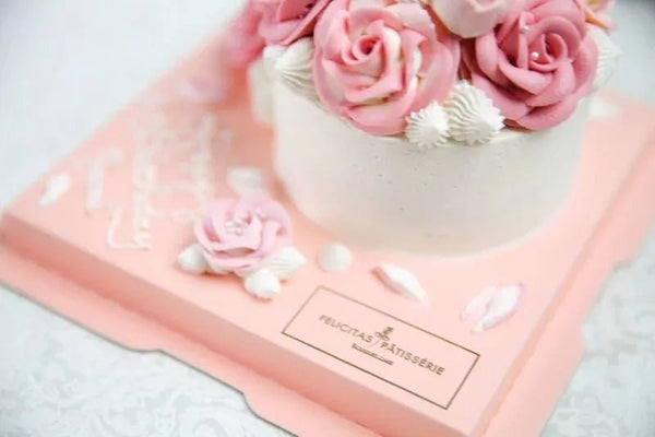 粉色小捧花 - 粉紅精裝版(四吋) - Felicitas Pâtissérie