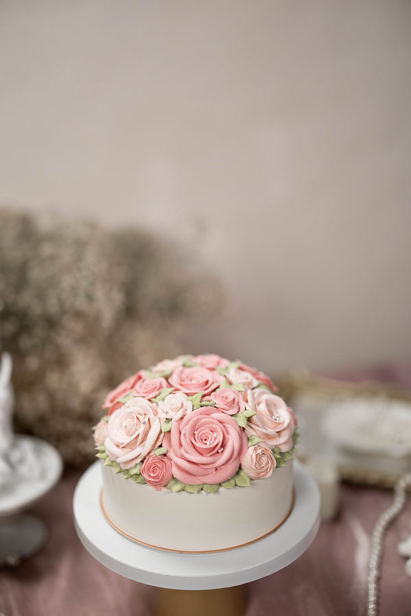 玫瑰圓舞曲 - 標準版(六吋) - Felicitas Pâtissérie 精品蛋糕|台北最美的花蛋糕