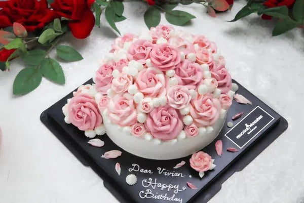 粉色玫瑰 - 精裝版(八吋) - Felicitas Pâtissérie