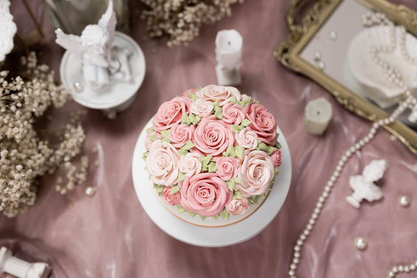 玫瑰圓舞曲 - 標準版(六吋) - Felicitas Pâtissérie 精品蛋糕|台北最美的花蛋糕