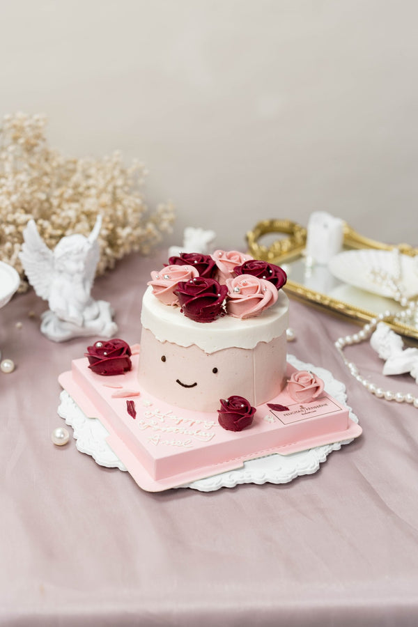 真的好難哄 - 四吋(粉色精裝版) - Felicitas Pâtissérie 精品蛋糕|台北最美的花蛋糕