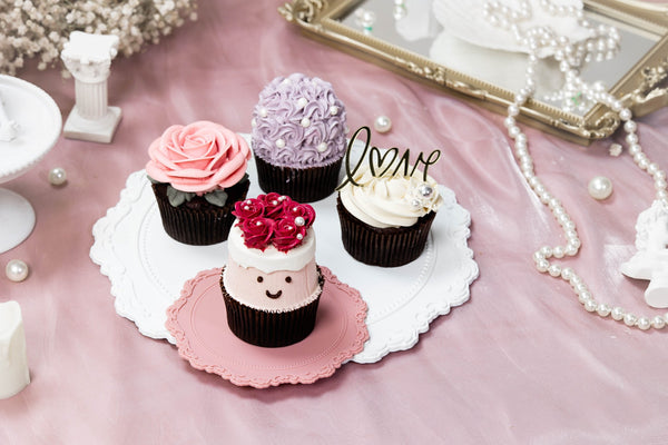 『哄哄』四入(大)杯子蛋糕禮盒 - Felicitas Pâtissérie 精品蛋糕|台北最美的花蛋糕