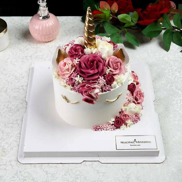 獨角獸蛋糕(六吋) - Felicitas Pâtissérie